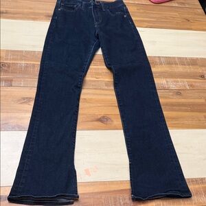 Express Dark Blue Women's Flare Jeans